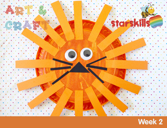 Download Lion Paper Plate Craft 2 Art And Craft Week 2 Lion Sc 1 St Starskills PSD Mockup Templates