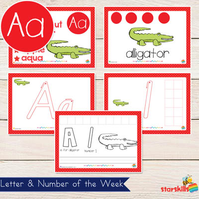 Letter & Number of the Week Booklets {A-Z} 26