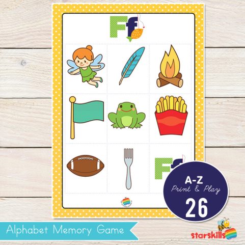 A-Z Picture Memory Games
